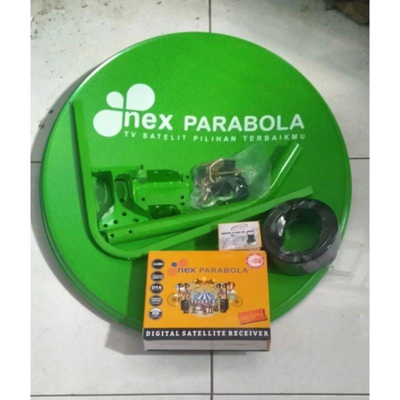 Nex parabola 60cm paket lengkap + resiver nex parabola