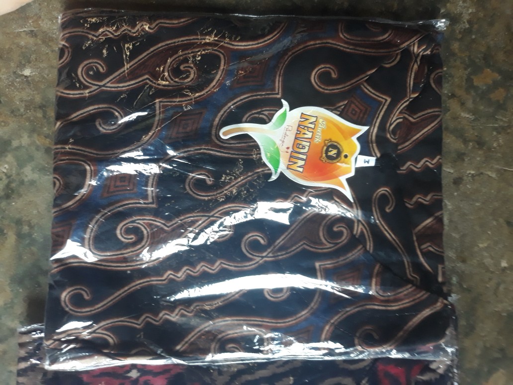 Tunik Respati Garis Baju Batik Kantoran Wanita Casual Formal Seragaman Kerja Katun Halus Kombinasi