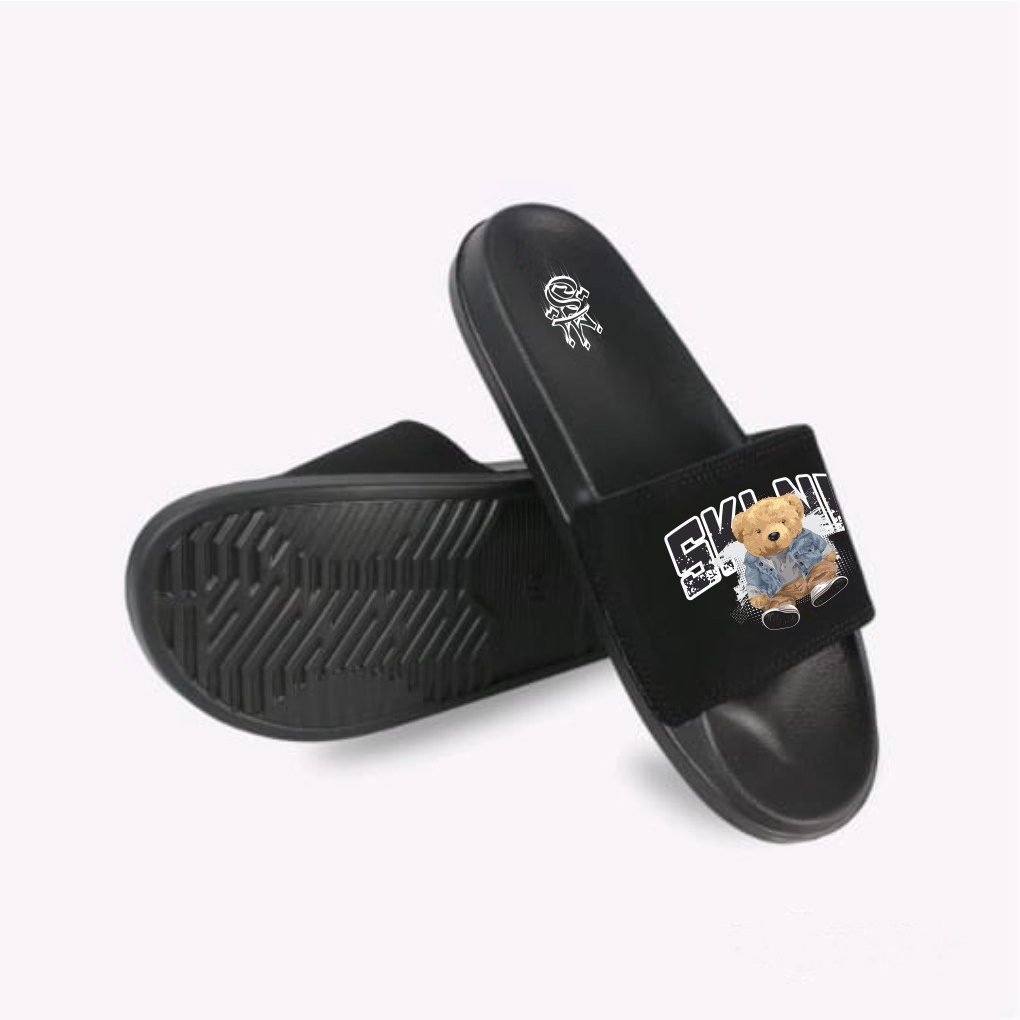 SKULLEND - Sandal Slop Pria Slide On Karet  Flip Flop - Sendal Selop Kualitas Premium Distro