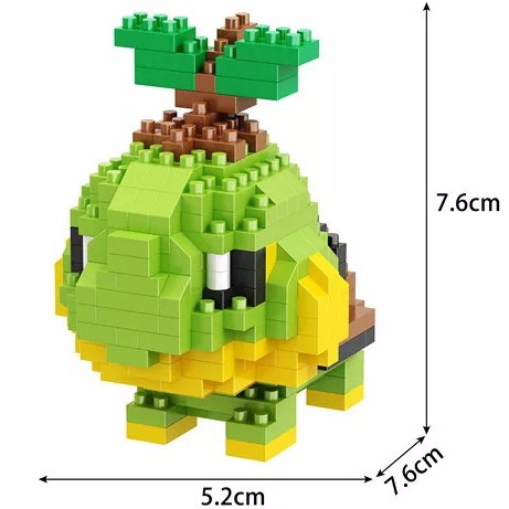 18desain Semua Seri Desain Pokemon Pikachu Series Baru DIY Diamond Nano Block Lego Mainan