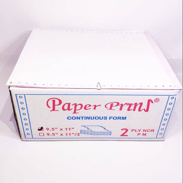 

Continuous Form 9.5 x 11 2ply Full Paper Pryns