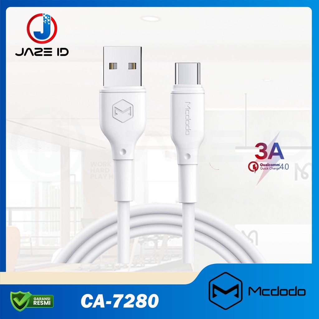 MCDODO CA-7280 Kabel USB Type C Fast Charging 18W 3A Quick Charge 4.0