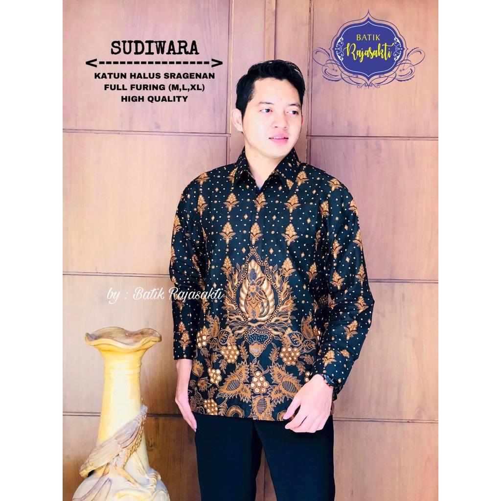 SUDIWARA RAJASAKTI KEMEJA BATIK SOLO PRIA LENGAN PANJANG PENDEK LAPIS FURING ATASAN PREMIUM MODERN KATUN HALUS KERTAJAYA MERAH KETULUSAN KHAIRAN KIPAS MELINGKAR PANJANG KOTA BULAN KUPU ABANG IJO KUSUMA WIJAYA 3 KUSUMO KUSUMOTRISNO LAKSMANA LOVEBIRTH LURUS