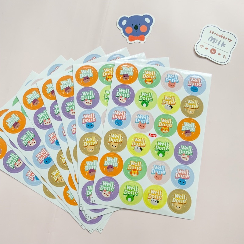 

Sticker Well Done Glossy Stiker Reward