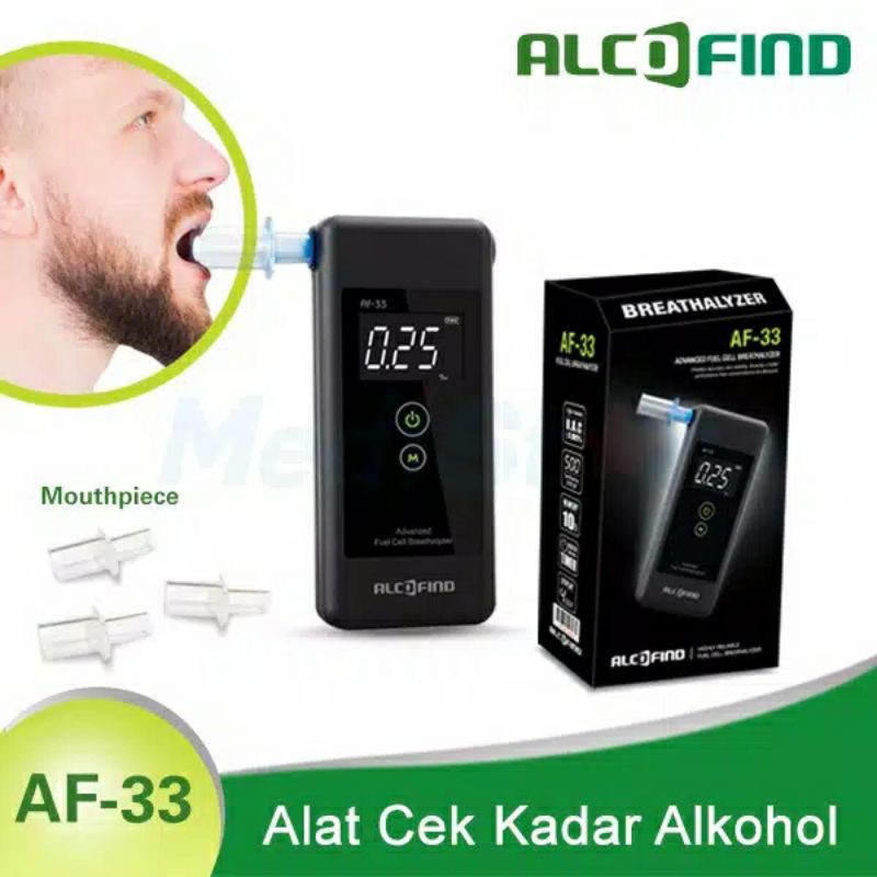 ALCOFIND BREATHALYZER AF-33 ALAT TEST KADAR ALCOHOL ALKOHOL DALAM TUBUH