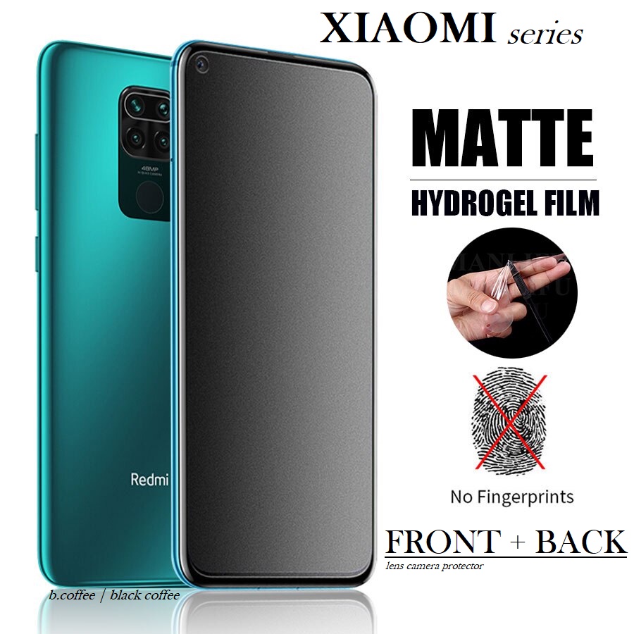 PWY MATTE HYDROGEL anti gores XIAOMI REDMI 8 / REDMI 8A / REDMI 8A PRO / REDMI 7A / REDMI 7 DEPAN BELAKANG KAMERA