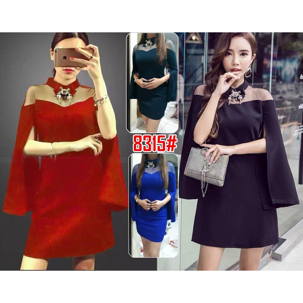 8315 Dress  fashion import pesta  korean style Shopee  