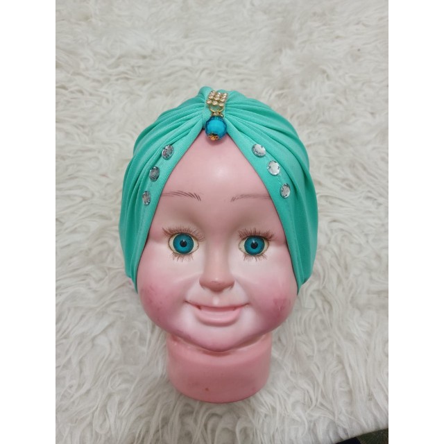 TURBAN BABY JALILAH / TURBAN ANAK PEREMPUAN BANDUL MUTIARA SWAROVSKI / HEADBAND BAYI / BANDANA BAYI TERBARU