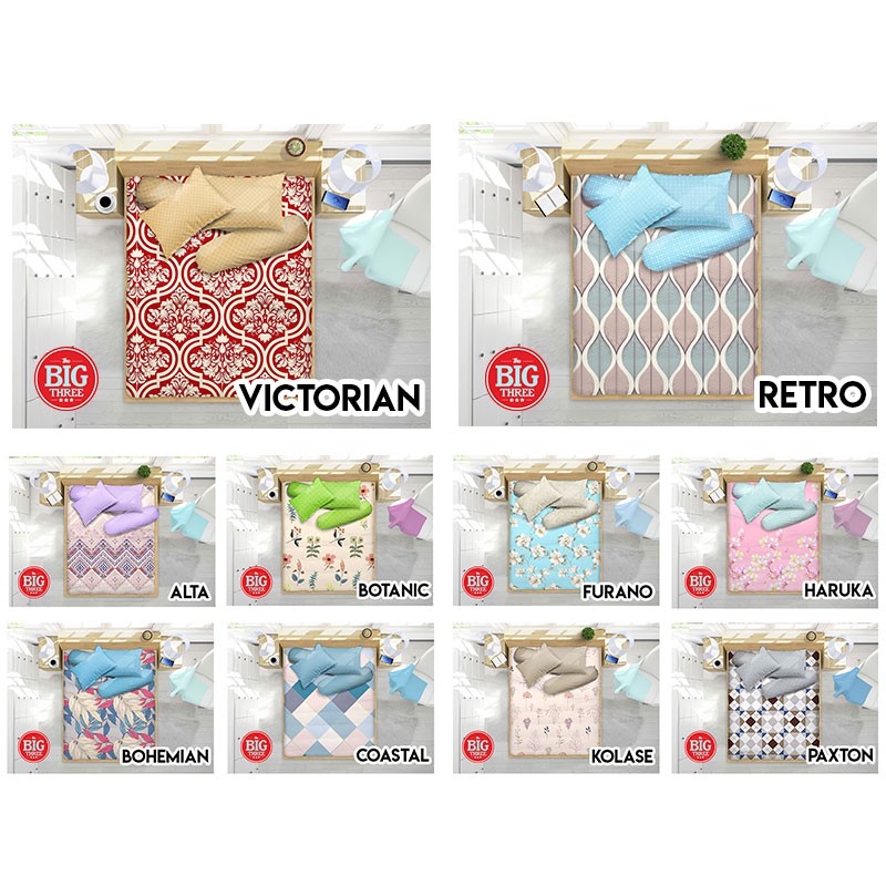 ALL NEW MY LOVE Sprei 160x200 Tinggi 30 motif Zello Pink Polka Bulma Sayuri Nordic Kazumi Krissy Magani Giona Ilona Kalia Kolase Flore Maple Leaf Avanti Dea Isyana  - Queen 160 T30 SP