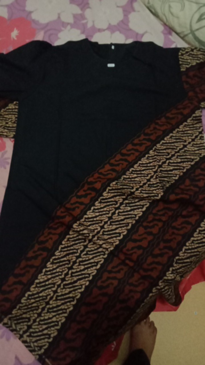 Tunik Batik Wanita Motif Songket Kombinasi Kotak L Liris Respati Garis Seragam Batik