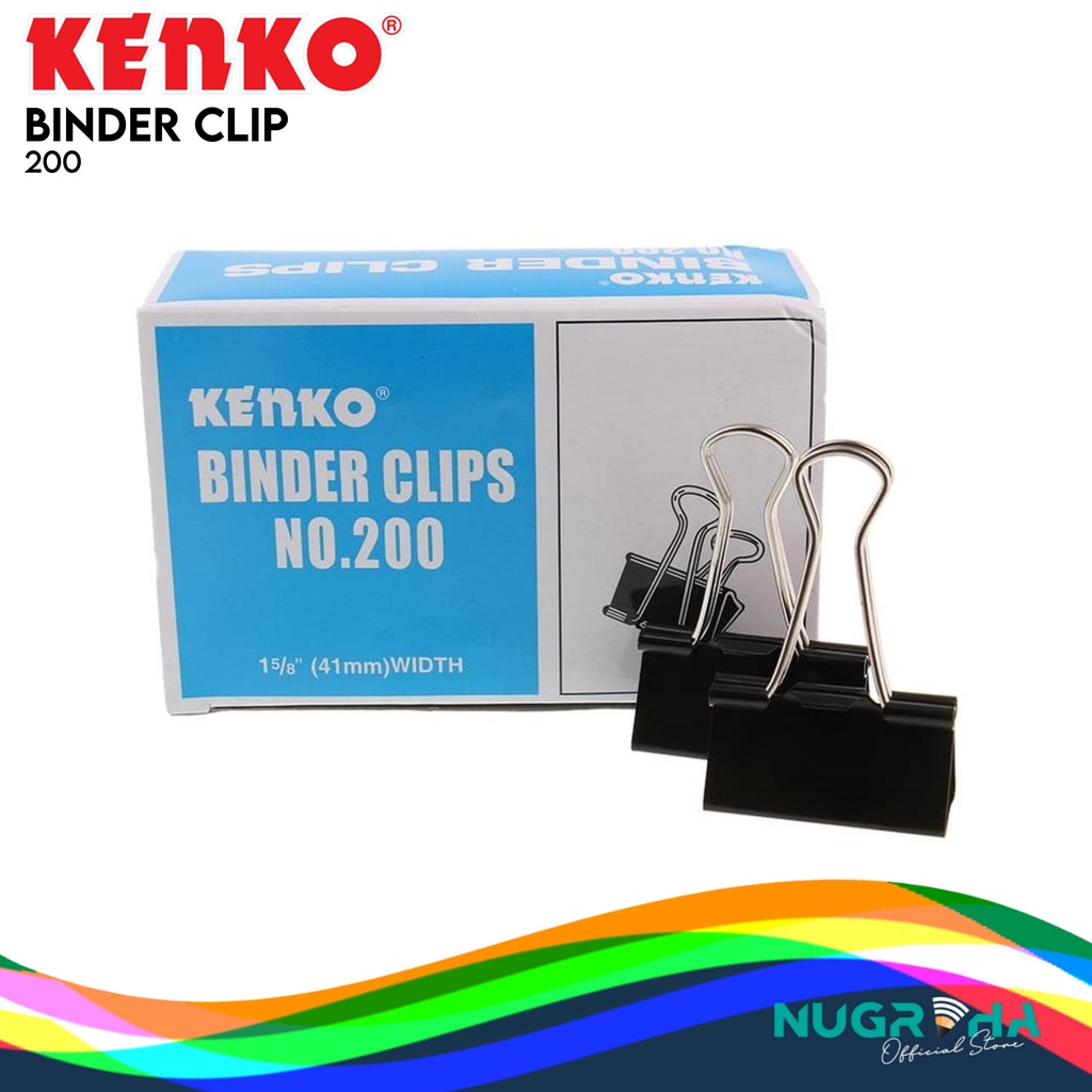 

PENJEPIT KERTAS / BINDER CLIP KENKO 200