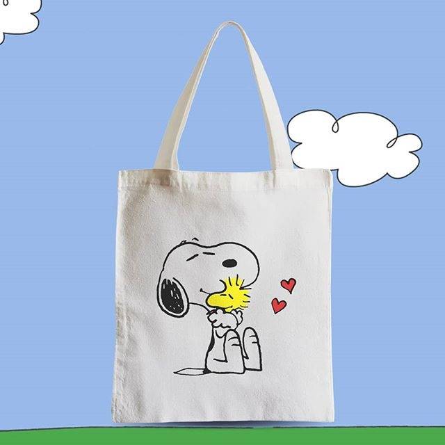 Tote Bag Snoopy / Snoopy & Woodstock