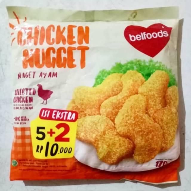 

Belfoods favorite chicken nugget imut 170gr