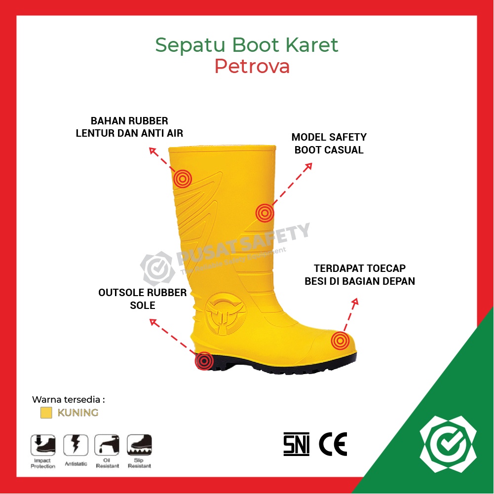 Sepatu Safety Boots Petrova