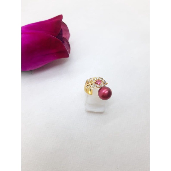 C37 BERSERTIFIKAT CINCIN MUTIARA ASLI ALAMI AIR TAWAR LOMBOK CINCIN ALL SIZE CINCIN RHODIUM EMAS FRE