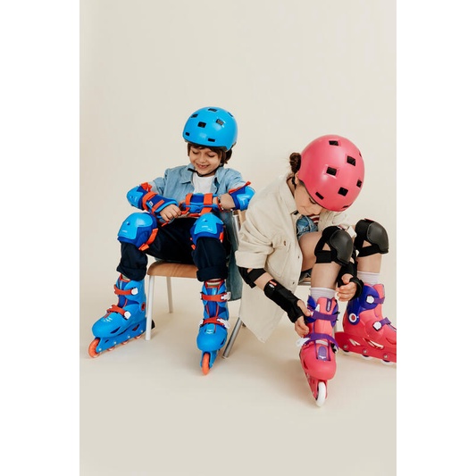 OXELO B100 Helm Sepeda Anak Scooter Inline Skate Skateboard