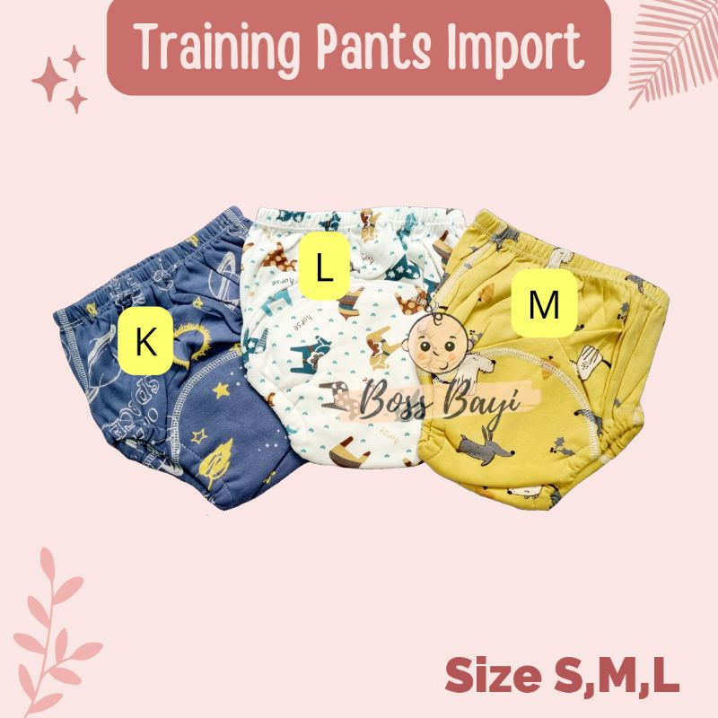 BOSS BAYI - Training Pants Anak Import / Potty Pants / Celana Dalam untuk Toilet Training