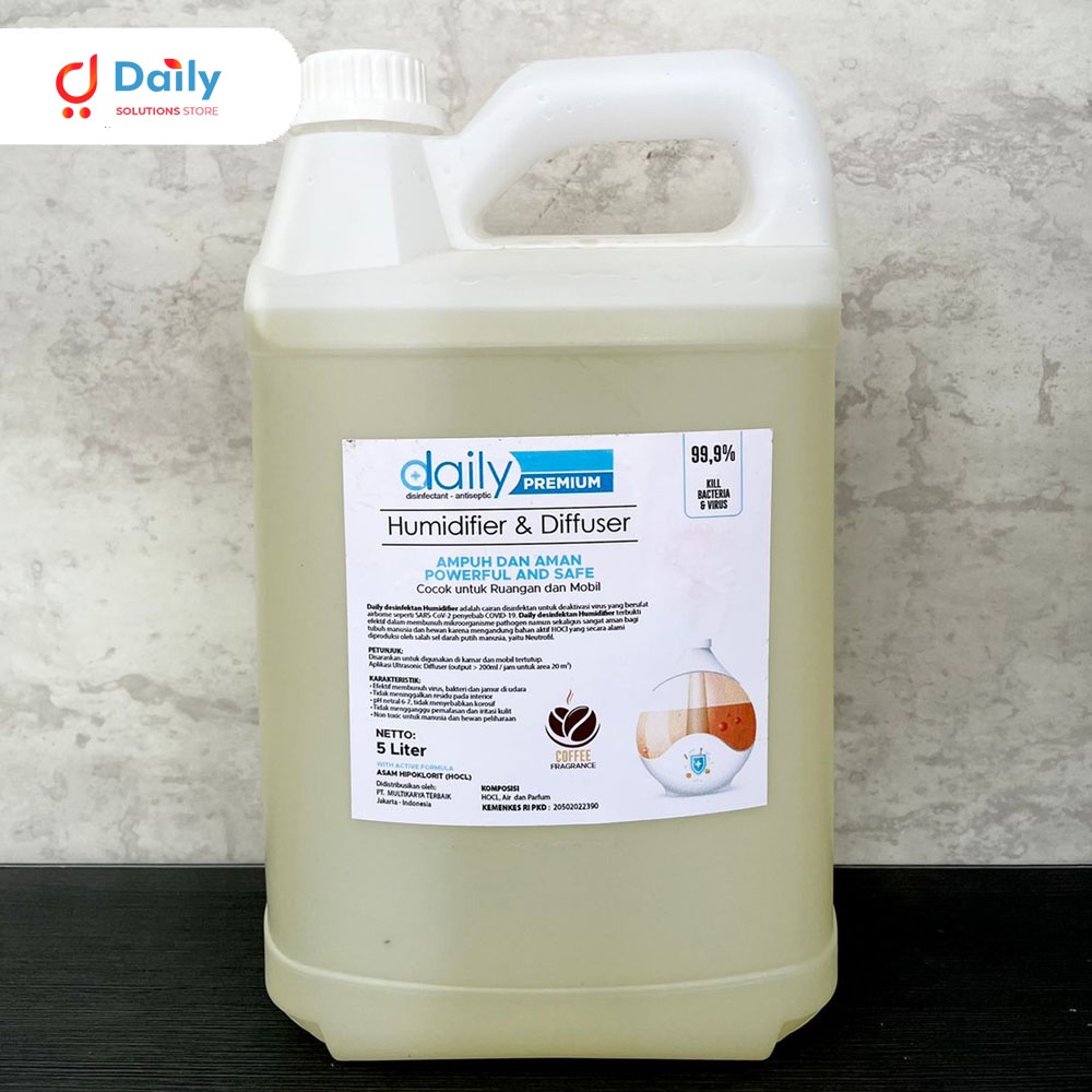 DESINFEKTAN DAILY DISINFEKTAN 5 LITER KHUSUS HUMIDIFIER &amp; DIFFUSER ANTIBACTERIAL DAN VIRUS