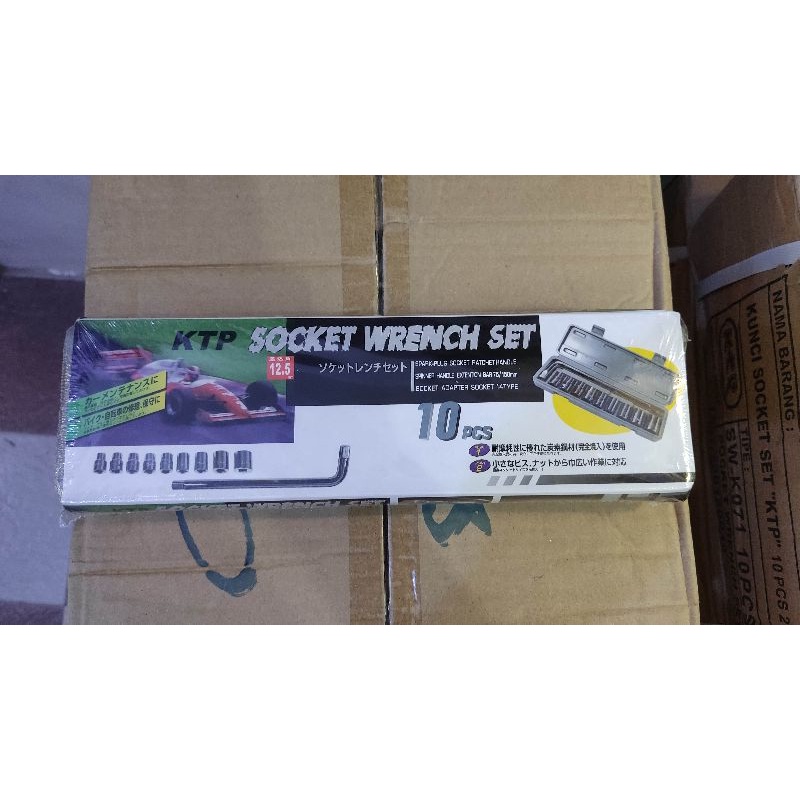 (NB) Kunci Shock Sock Hand Socket Sok Set 10 Pcs 8-24 mm (8,10,11,12,13,14,17,19,24)