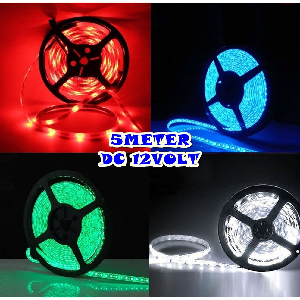 ORIZABA - Lampu roll strip led 5050 5meter dc 12volt nyala diam motor mobil universal 12v 12 volt