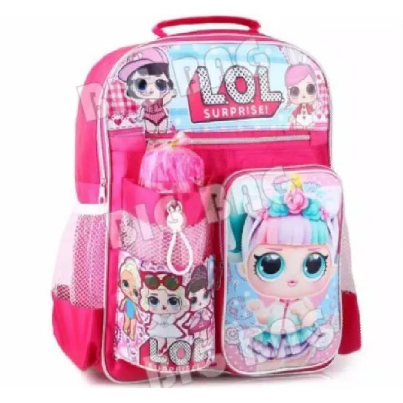 Tas ransel anak sekolah TK / SD ransel anak karakter kartun / free botol minum