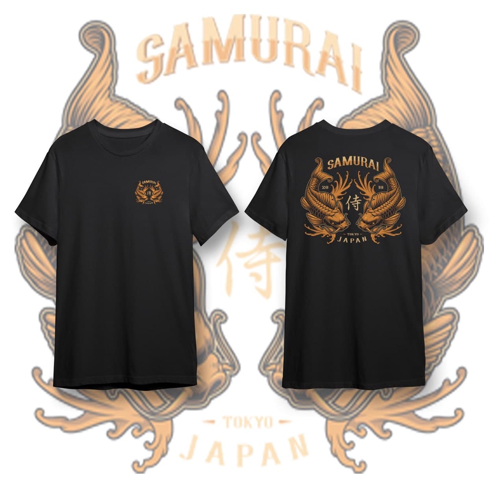 RK - Kaos Pria SAMURAI Baju Kaos Distro Kaos Gambar Printing Kaos Pria