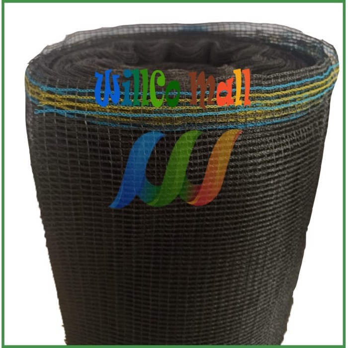 Jaring Ikan Waring Hitam RK Anti Geser Pagar Kebun dan Kolam 1 ROLL