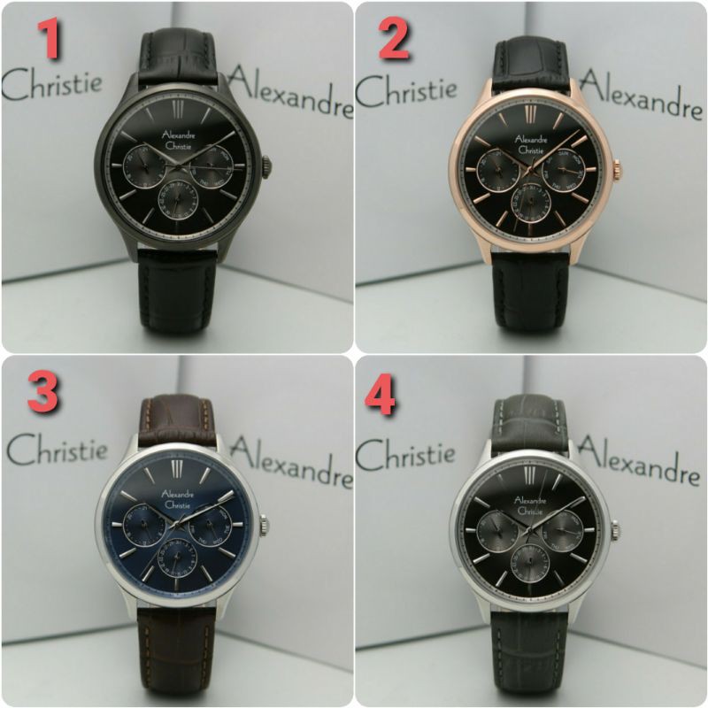 ORIGINAL GARANSI | JAM TANGAN PRIA ALEXANDRE CHRISTIE COWOK KULIT ALEXANDER CRISTIE CRISTY AC WOWC
