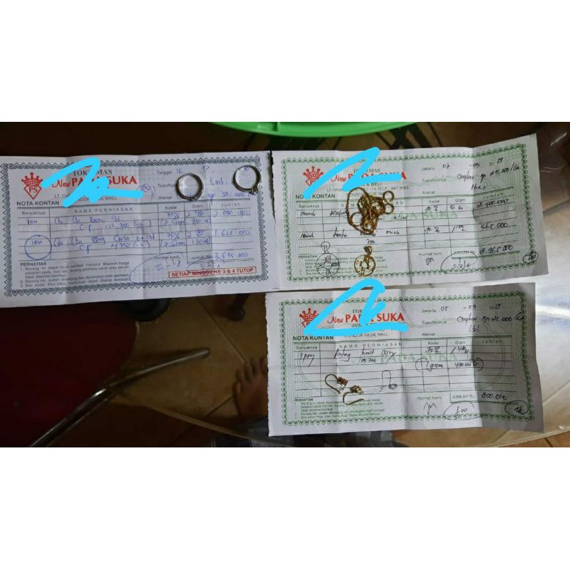 KALUNG ANTING DAN CINCIN EMAS