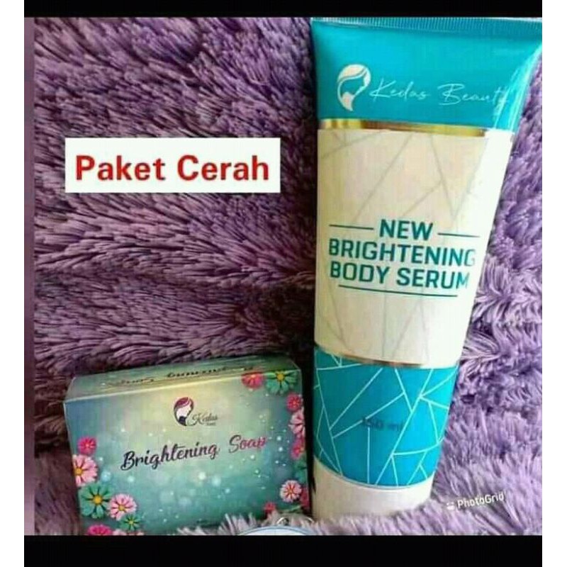 paket sabun dan body serum kedas member