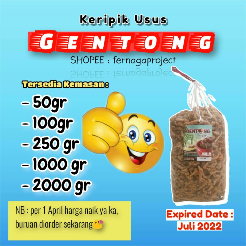 

Keripik usus Gentong isi 2 kg harga grosir murah