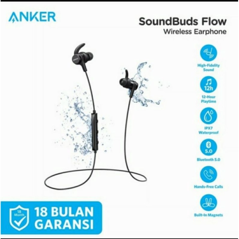 Anker Soundbuds Flow A3234 Earphone Bluetooth