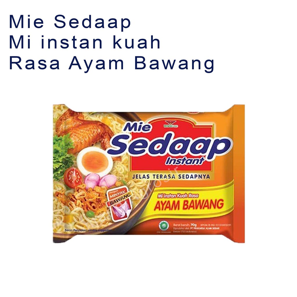 Mie instan * Mie sedaap * ayam bawang