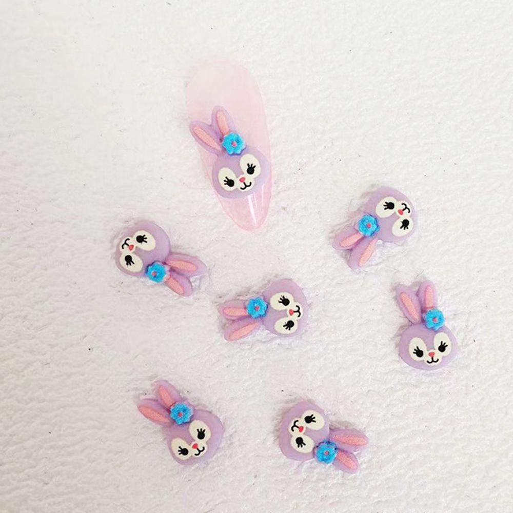 Needway   3D Pesona Kuku DIY Fashion Tahun Baru Resin Lena Belle Bear Manicure Aksesoris