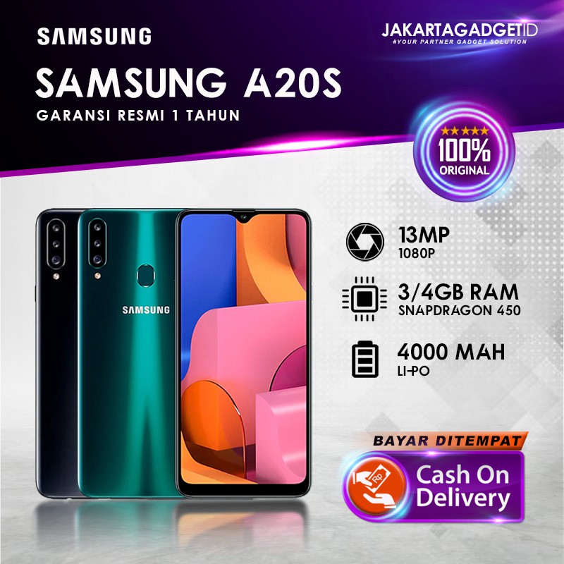 SAMSUNG GALAXY A20S 3/32 GB - 4/64 GB GARANSI RESMI 1 TAHUN | Shopee