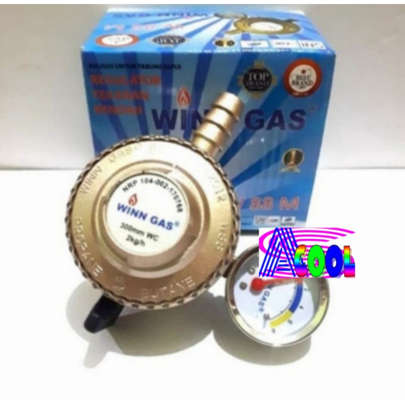 Winn Gas Regulator+Meter BODY KECIL Tekanan Rendah Kepala Gas Tekva