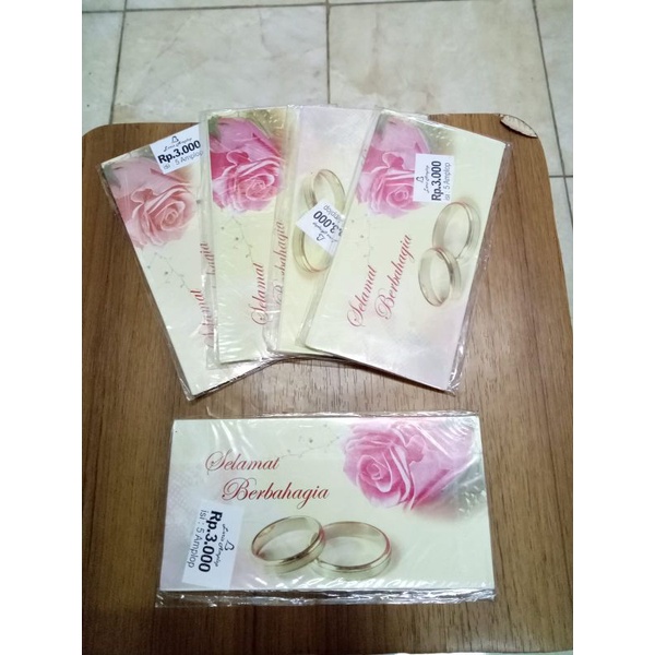 

Amplop Angpau Uang Tematik Versi Pernikahan Gambar Dua Cincin