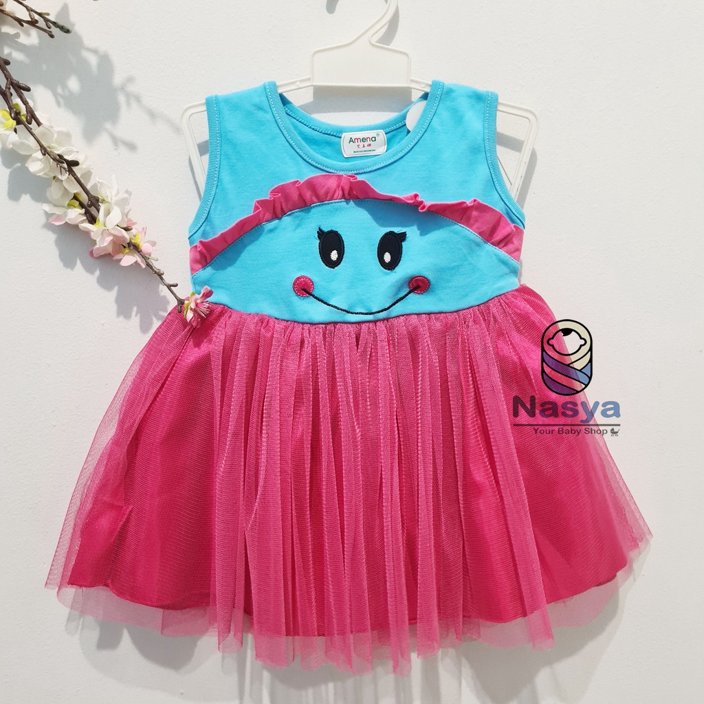 [MK-007] Dress Anak / Dress Tutu Amena anak 1 tahunan Keren