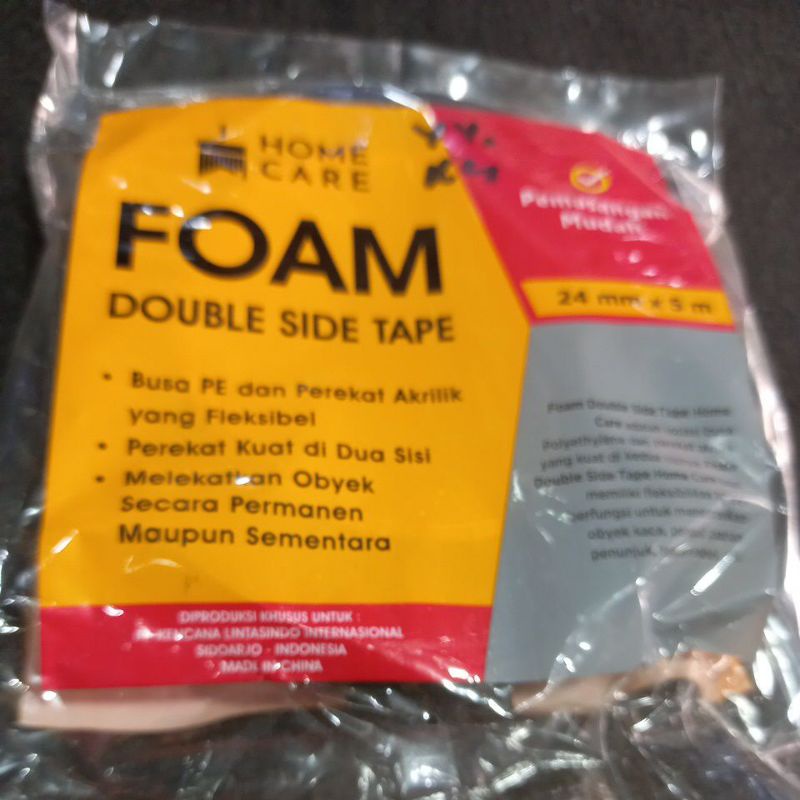 

isolasi 2 sisi Foam double side tape Home care 24mm x5meter