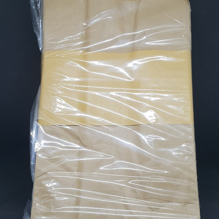 

TERBARU paper bag besar - kantong kertas COKLAT untuk roti, fried chicken dll
