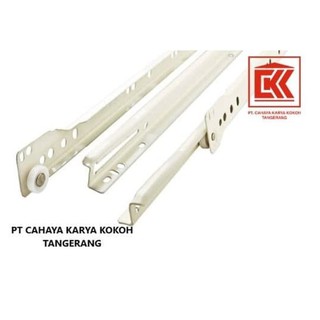 REL LACI RODA DRAWER SLIDES PUTIH 35 CM BERKUALITAS 