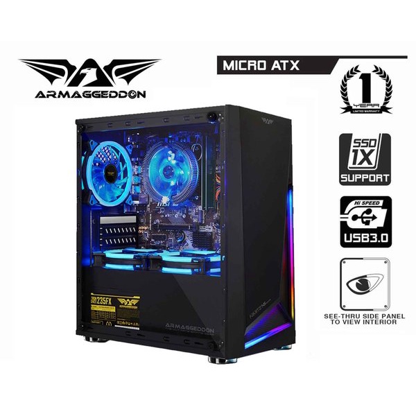 PC Gaming Intel Core i5 9400F I VGA GT 740 4GB I 16GB I SSD I Siap Game Berat Guys