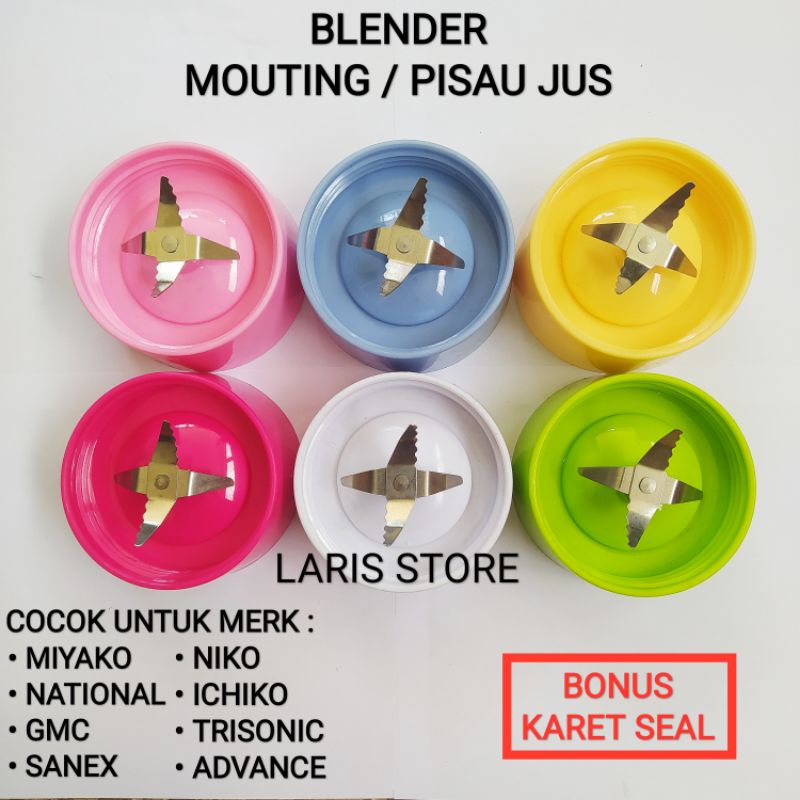 Mounting / Pisau Jus Gear Karet Blender Miyako National Ichiko Dll Warna random