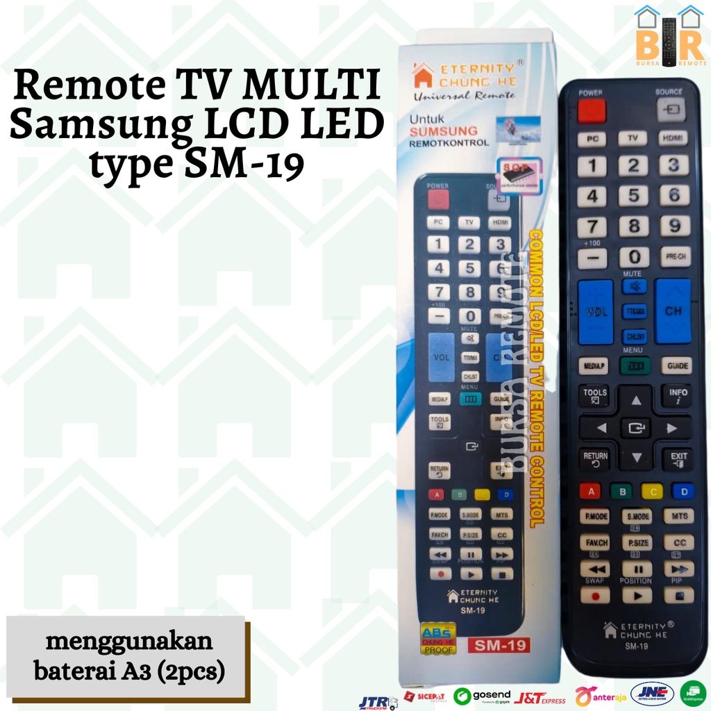 Remot / REMOTE TV SAMSUNG MULTI LCD LED SM-19 / ECER DAN GROSIR