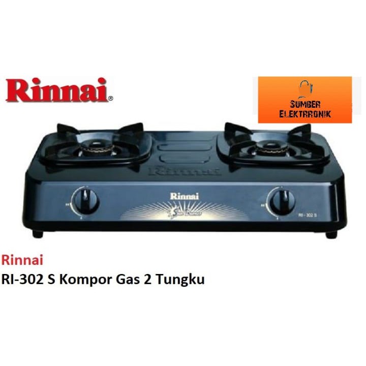 Rinnai Kompor Gas 2 Tungku - RI 302 S