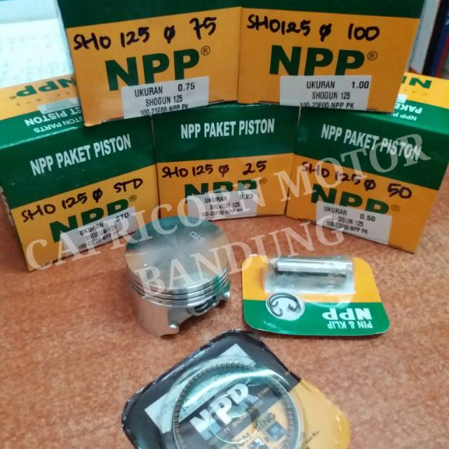 Piston Kit SHOGUN 125 NPP oversize STD 25 50 75 100
