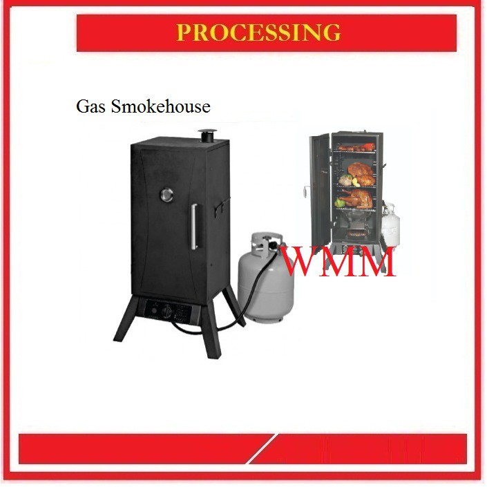 GSH-B01 Gas Smokehouse | Mesin Pengasap Ikan, Sosis, Daging Asap
