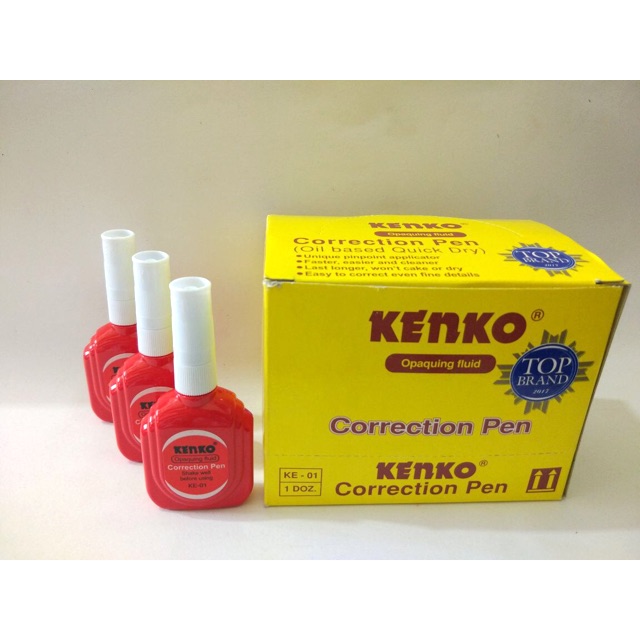 

Tip Ex / Tipe X Cair Kenko Correction Pen