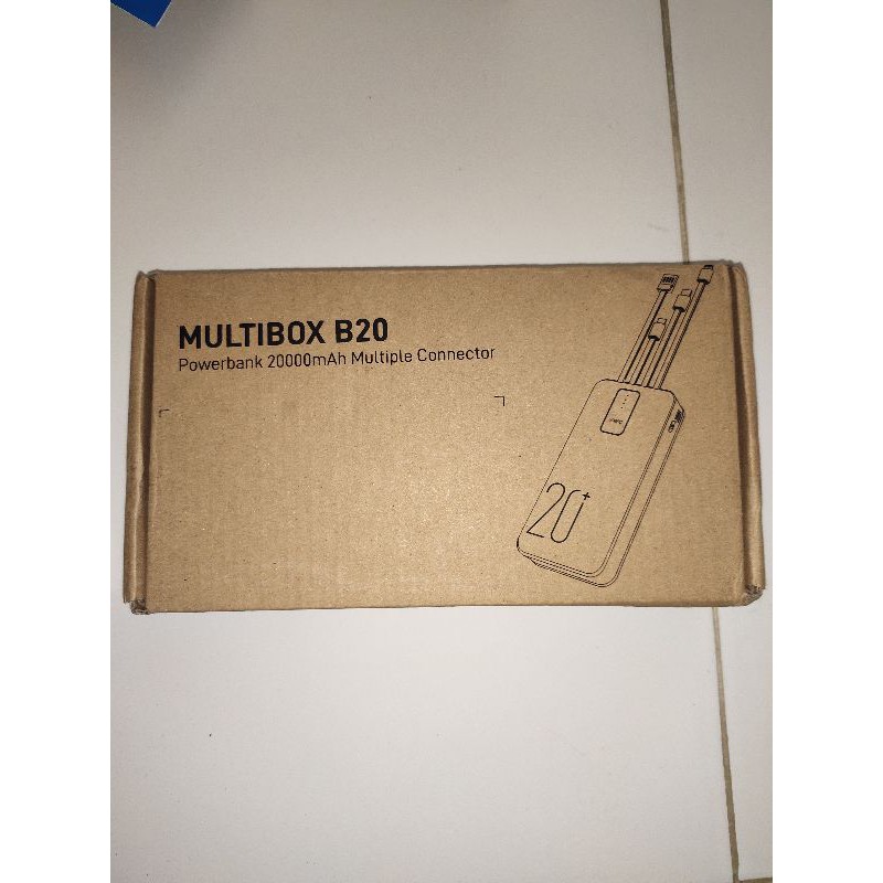 UNEED Powerbank 20000mAh Built in Cable Fast Charging 2.1A - UPB231.2 B20