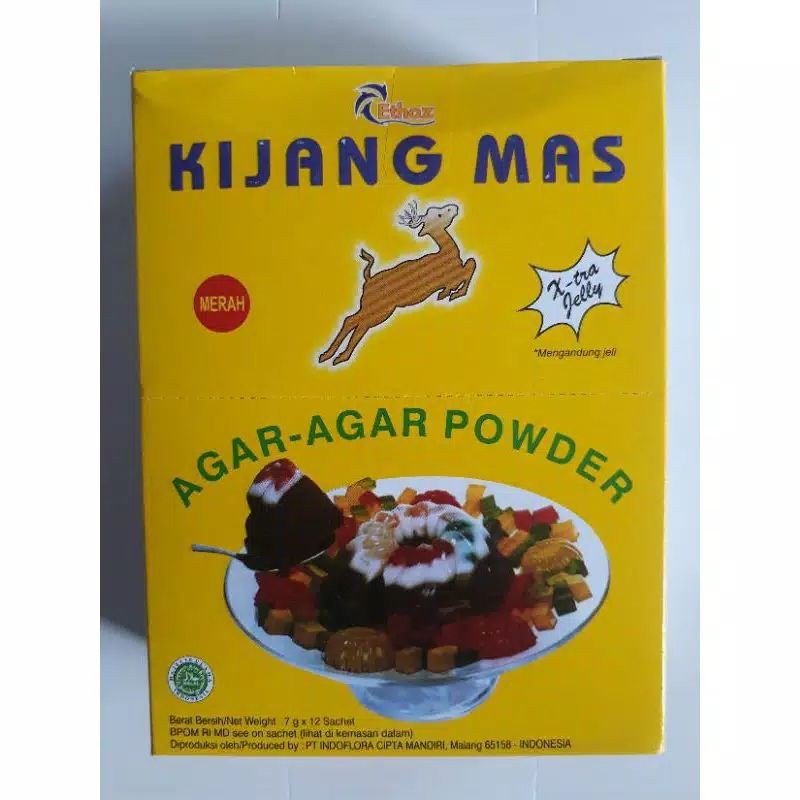 

Agar Kijang Mas Merah isi 12 pcs Original